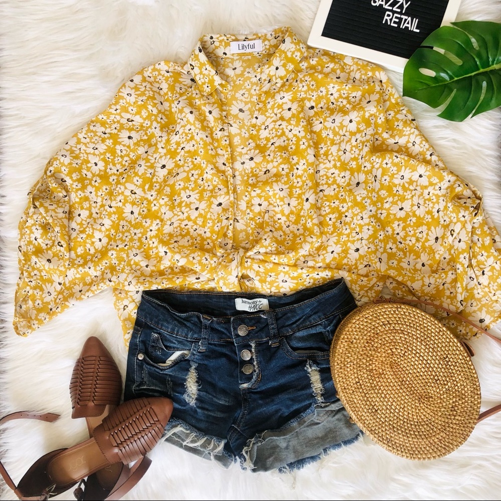 Lilyful Tie Front Blouse